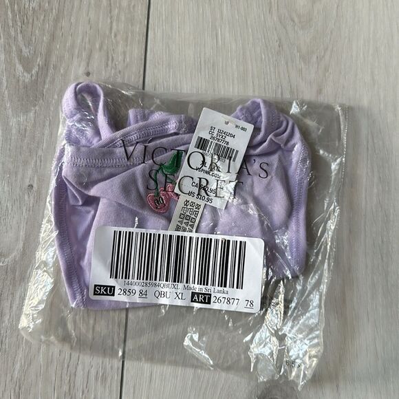 Victoria’s Secret PINK Cotton V-String Panty purple size XL NWT in packaging‎ - Picture 4 of 5